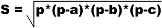 формула для радиуса вписанной в треугольник окружности